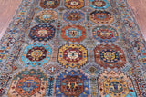 Turkmen Ersari Hand Knotted Wool Rug - 5' 10" X 8' 0" - Golden Nile