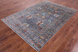 Peshawar Hand Knotted Wool Rug - 5' 8" X 8' 1" - Golden Nile