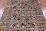 Peshawar Hand Knotted Wool Rug - 5' 7" X 8' 1" - Golden Nile