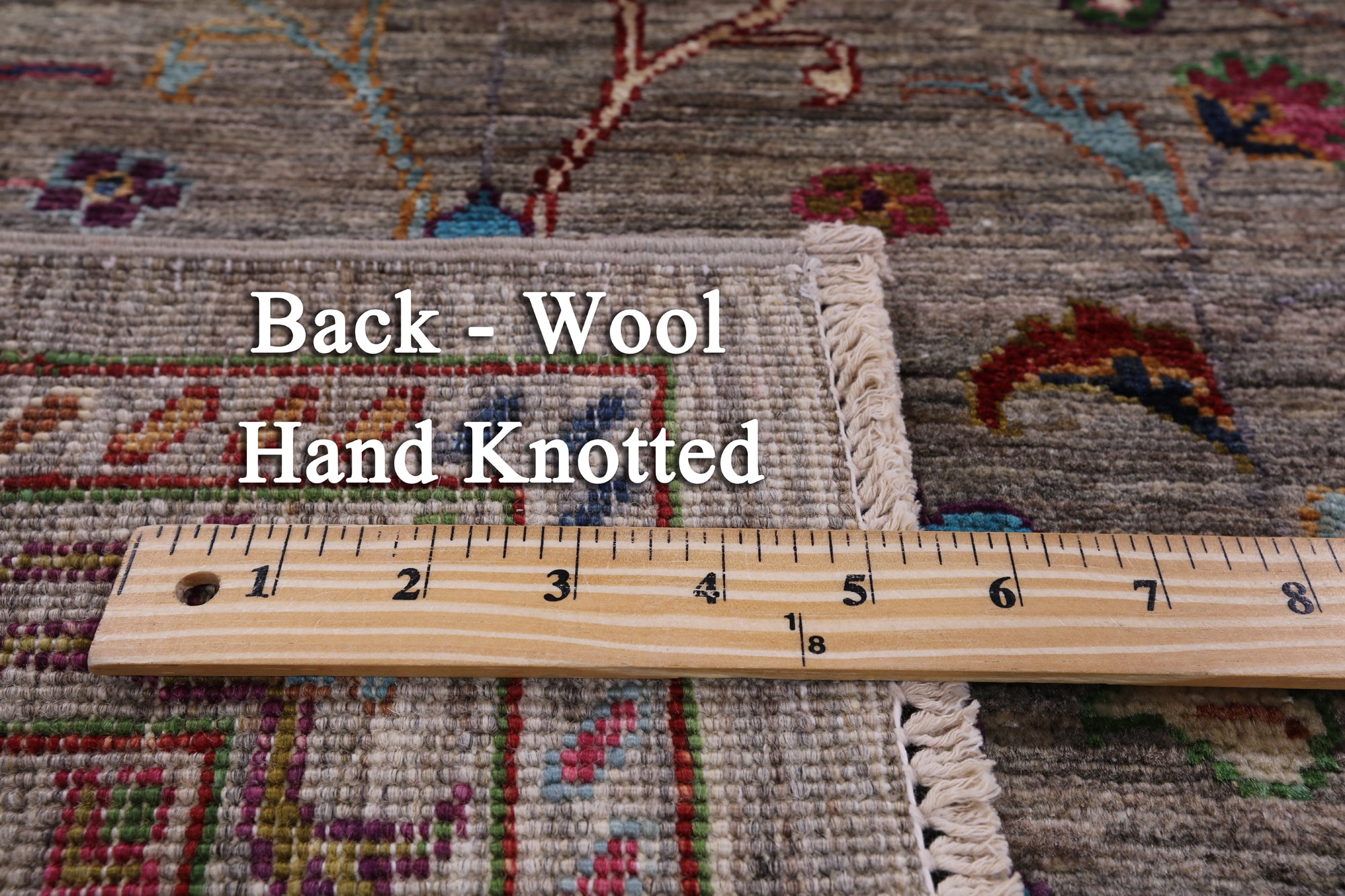 Peshawar Hand Knotted Wool Rug - 5' 7" X 8' 1" - Golden Nile