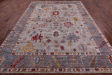 Turkish Oushak Hand Knotted Wool Rug - 8' 9" X 11' 9" - Golden Nile