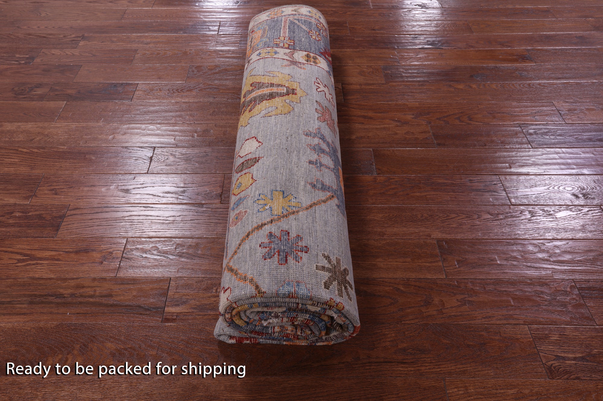 Turkish Oushak Hand Knotted Wool Rug - 8' 9" X 11' 9" - Golden Nile