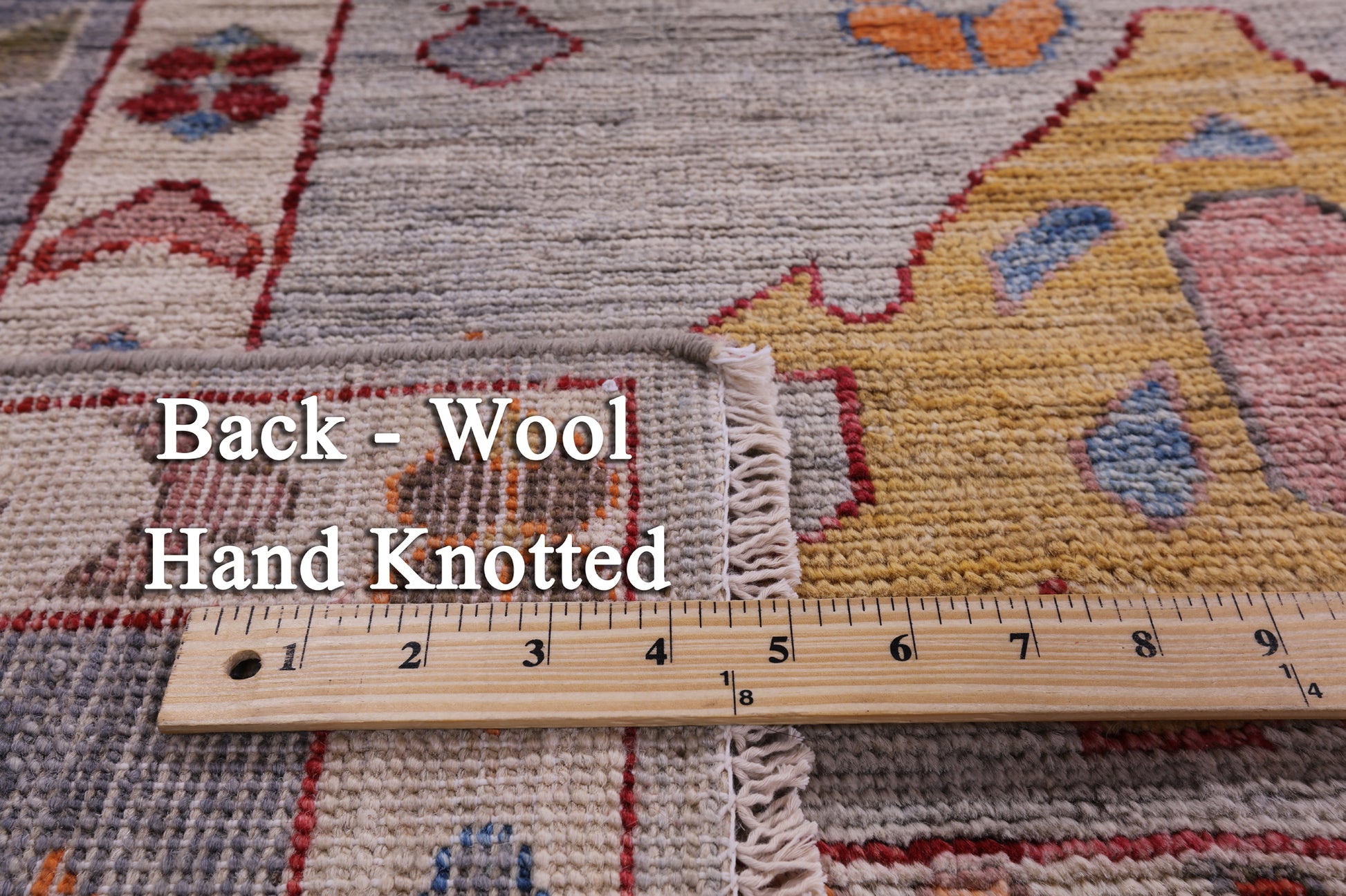 Turkish Oushak Hand Knotted Wool Rug - 8' 9" X 11' 9" - Golden Nile
