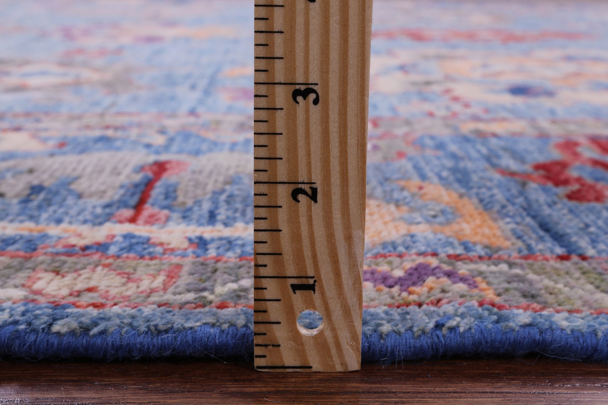 Blue Turkish Oushak Hand Knotted Wool Rug - 5' 10" X 8' 5" - Golden Nile
