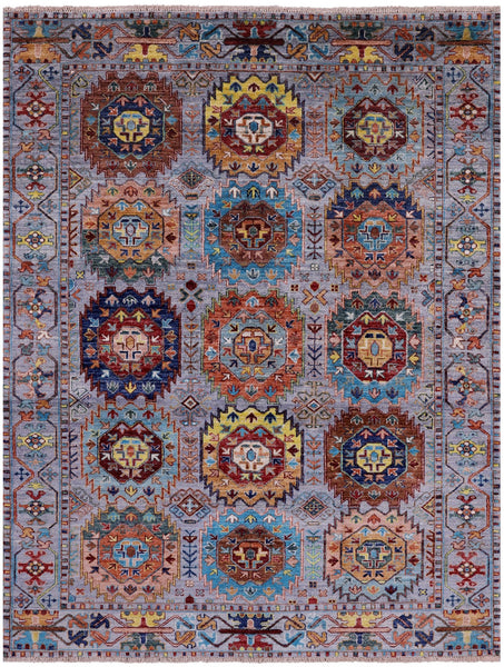 Turkmen Ersari Handmade Wool Rug - 5' 1" X 6' 6" - Golden Nile
