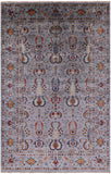 Peshawar Hand Knotted Wool Rug - 6' 5" X 10' 0" - Golden Nile