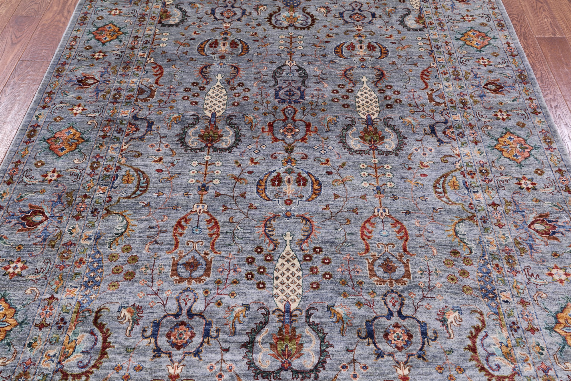 Peshawar Hand Knotted Wool Rug - 6' 5" X 10' 0" - Golden Nile