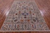 Peshawar Hand Knotted Wool Rug - 6' 9" X 9' 7" - Golden Nile