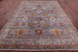 Persian Fine Serapi Hand Knotted Wool Rug - 9' 1" X 11' 9" - Golden Nile