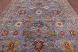 Persian Fine Serapi Hand Knotted Wool Rug - 9' 1" X 11' 9" - Golden Nile