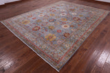 Persian Fine Serapi Hand Knotted Wool Rug - 9' 1" X 11' 9" - Golden Nile