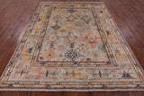 Persian Fine Serapi Hand Knotted Wool Rug - 7' 9" X 9' 9" - Golden Nile