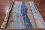 Tribal Persian Gabbeh Handmade Wool Rug - 8' 1" X 10' 0" - Golden Nile