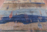 Tribal Persian Gabbeh Handmade Wool Rug - 8' 1" X 10' 0" - Golden Nile