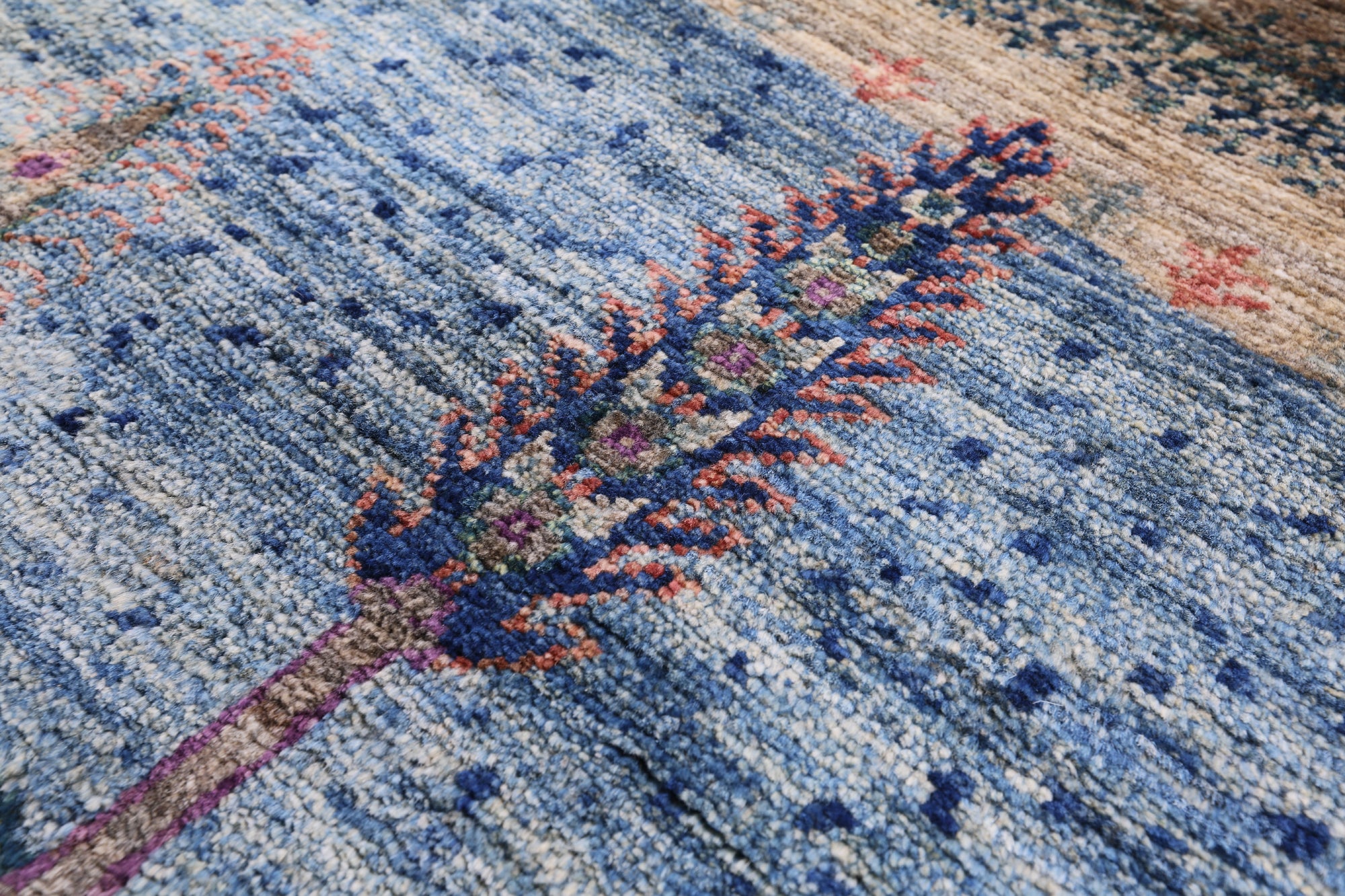 Tribal Persian Gabbeh Handmade Wool Rug - 8' 1" X 10' 0" - Golden Nile