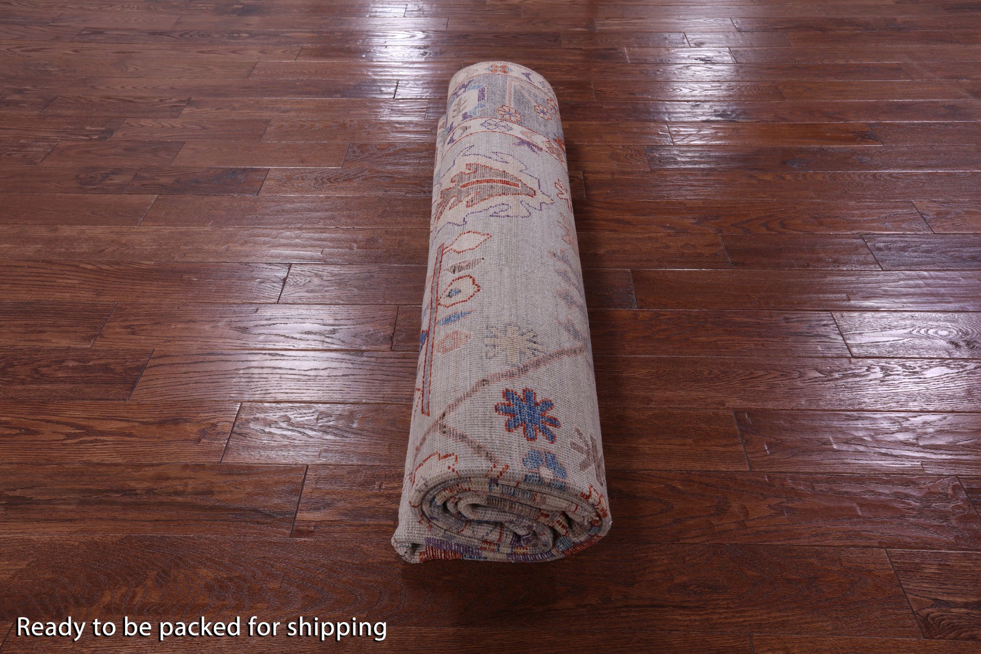 Grey Turkish Oushak Hand Knotted Wool Rug - 8' 2" X 9' 9" - Golden Nile