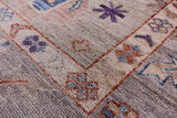 Grey Turkish Oushak Hand Knotted Wool Rug - 8' 2" X 9' 9" - Golden Nile
