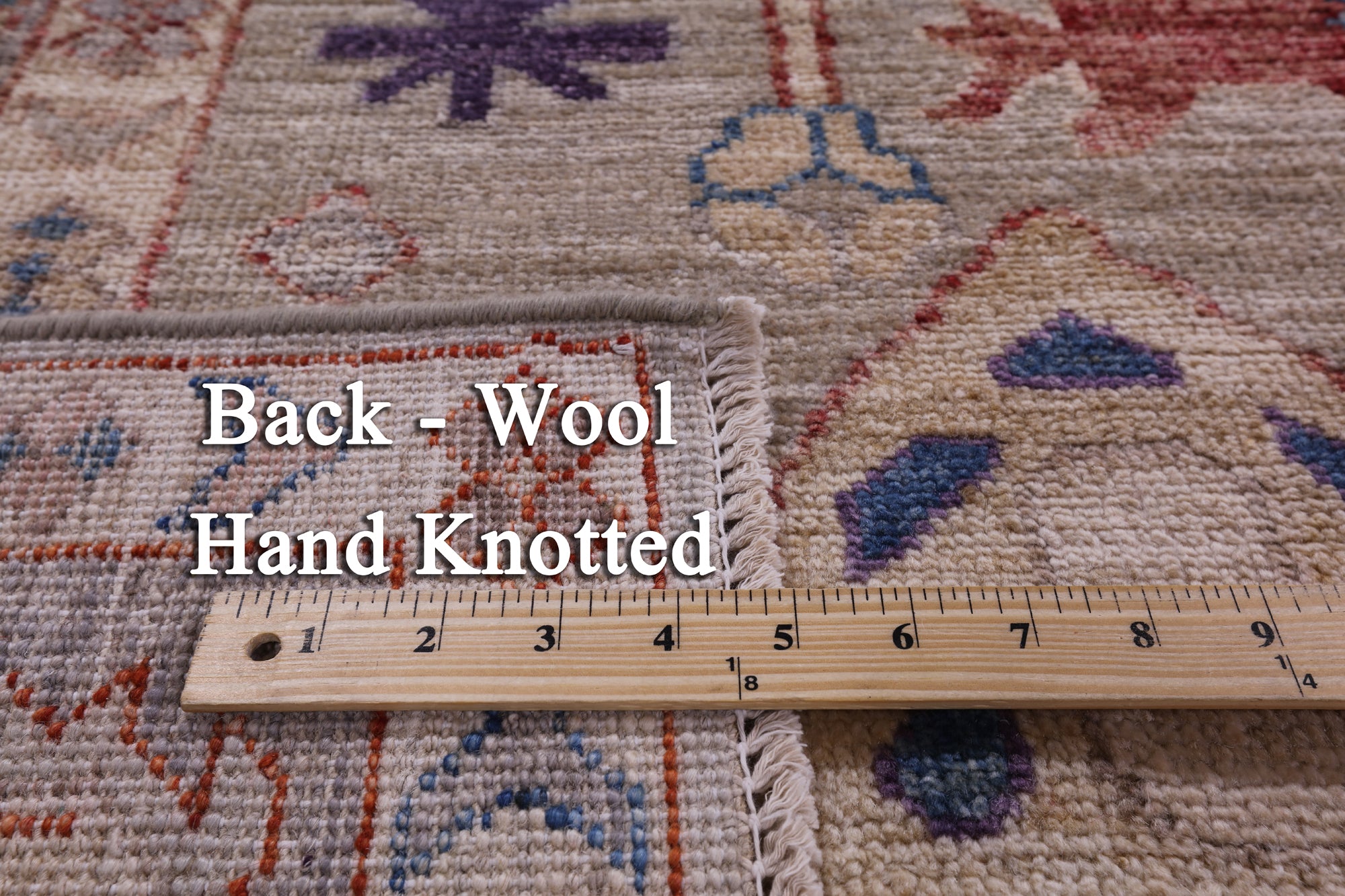 Grey Turkish Oushak Hand Knotted Wool Rug - 8' 2" X 9' 9" - Golden Nile