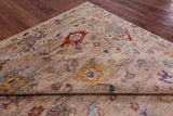 Turkish Oushak Hand Knotted Wool Rug - 8' 0" X 9' 7" - Golden Nile