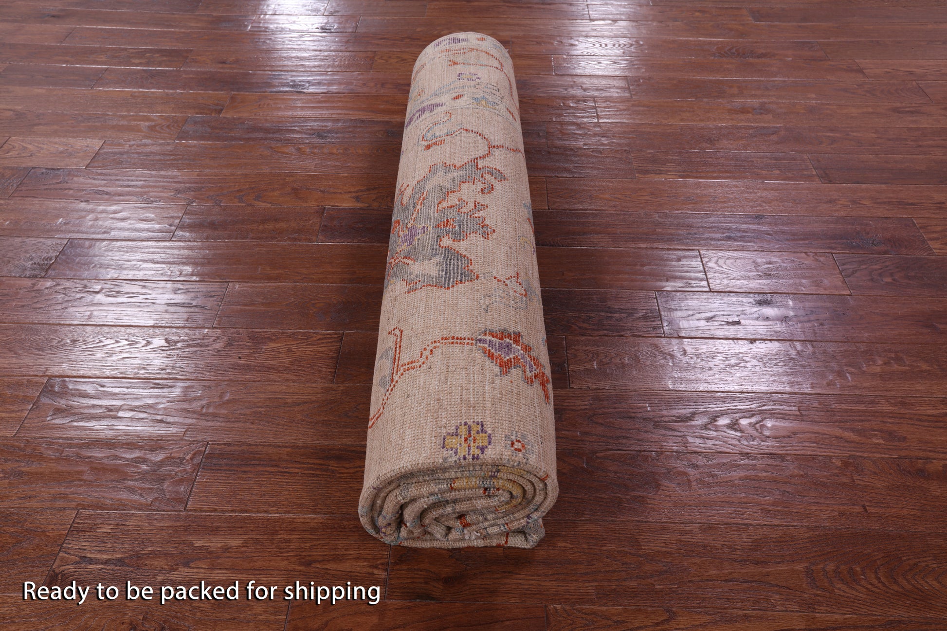 Turkish Oushak Hand Knotted Wool Rug - 8' 0" X 9' 7" - Golden Nile