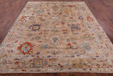 Turkish Oushak Hand Knotted Wool Rug - 8' 0" X 9' 7" - Golden Nile