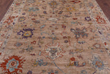 Turkish Oushak Hand Knotted Wool Rug - 8' 0" X 9' 7" - Golden Nile