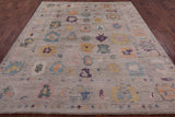 Turkish Oushak Handmade Wool Rug - 8' 2" X 9' 7" - Golden Nile