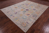Turkish Oushak Handmade Wool Rug - 8' 2" X 9' 7" - Golden Nile