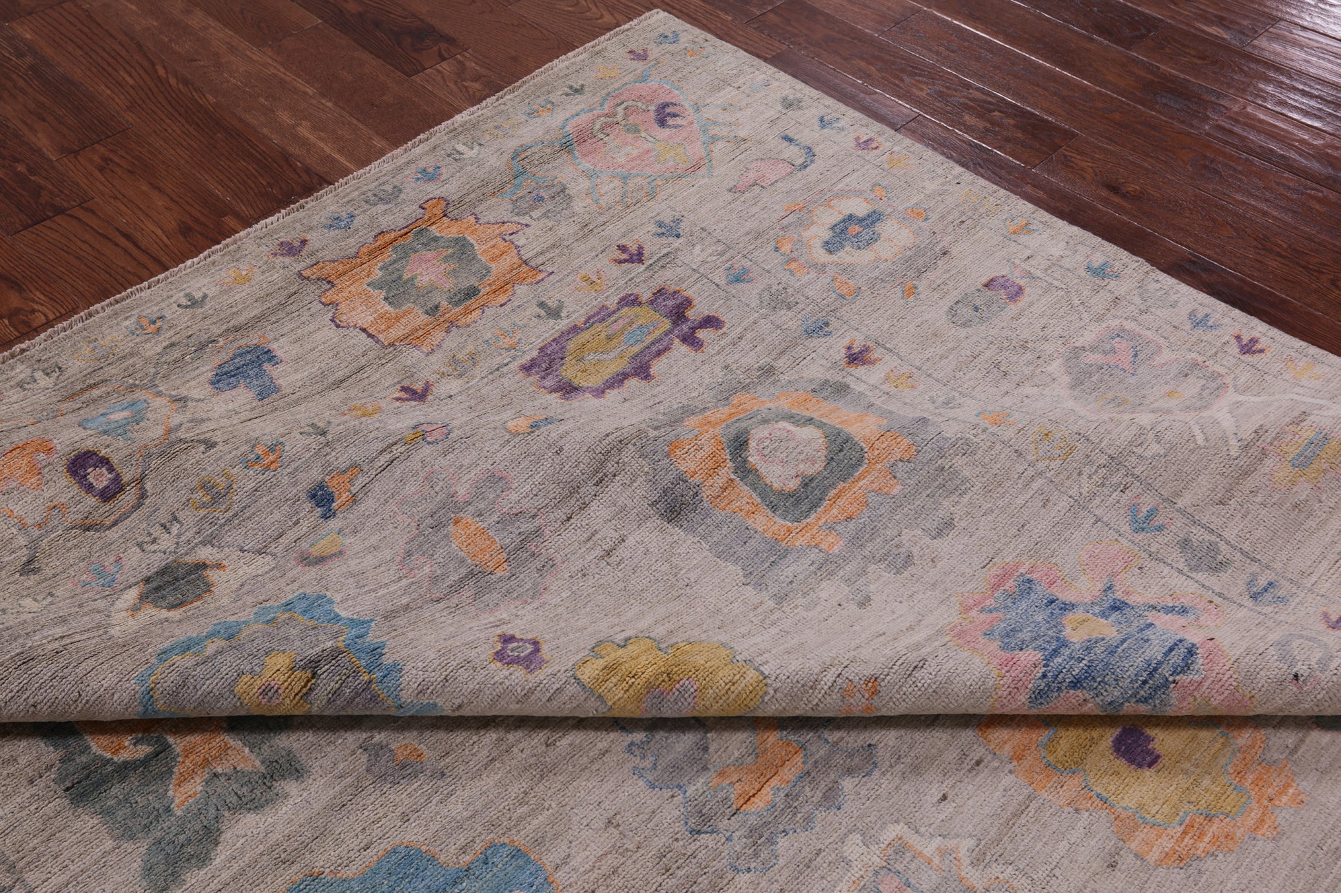 Turkish Oushak Handmade Wool Rug - 8' 2" X 9' 7" - Golden Nile