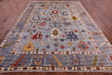 Turkish Oushak Handmade Wool Rug - 8' 10" X 11' 9" - Golden Nile