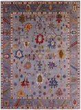 Turkish Oushak Handmade Wool Rug - 8' 10" X 11' 9" - Golden Nile