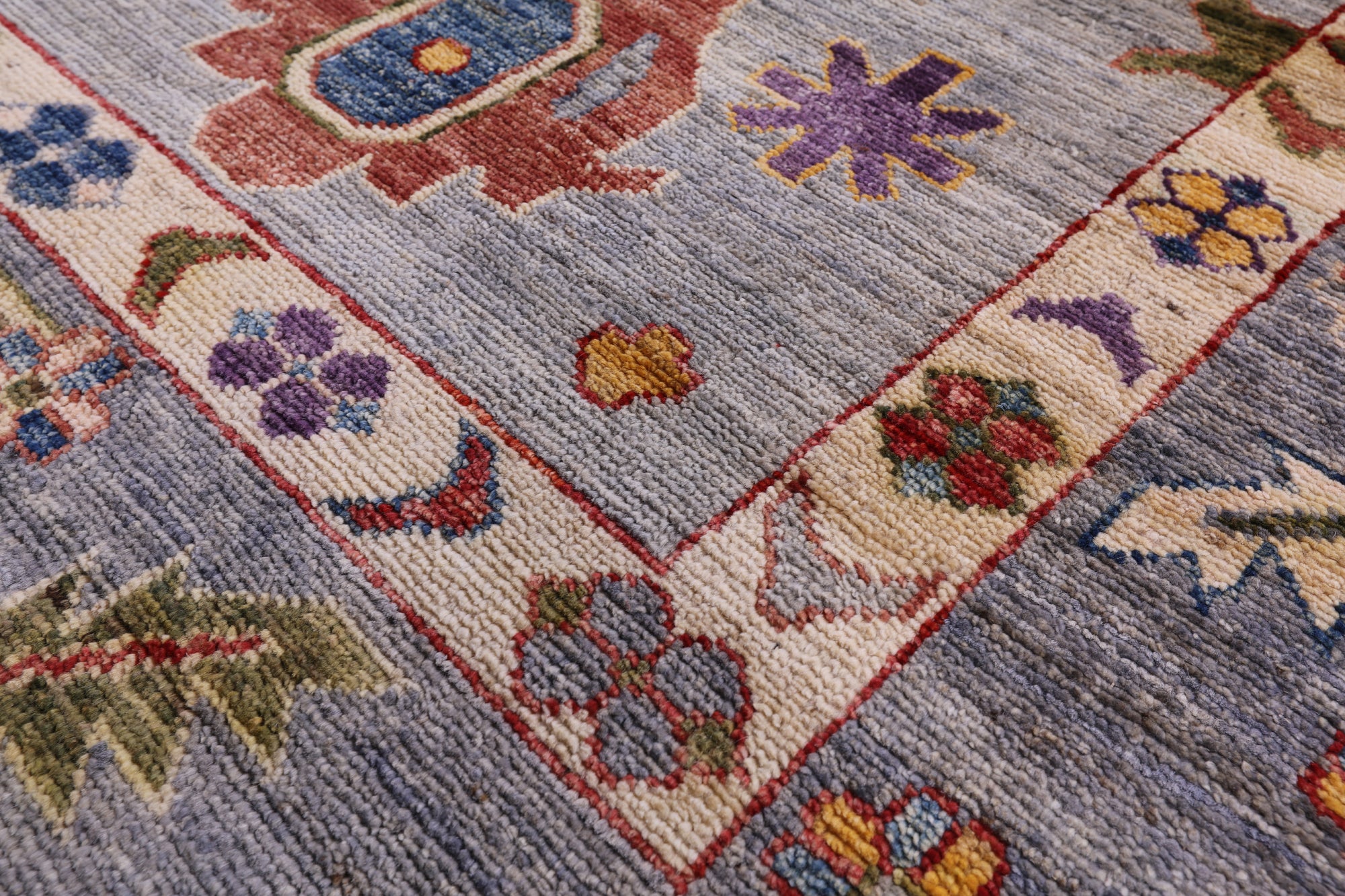 Turkish Oushak Handmade Wool Rug - 8' 10" X 11' 9" - Golden Nile