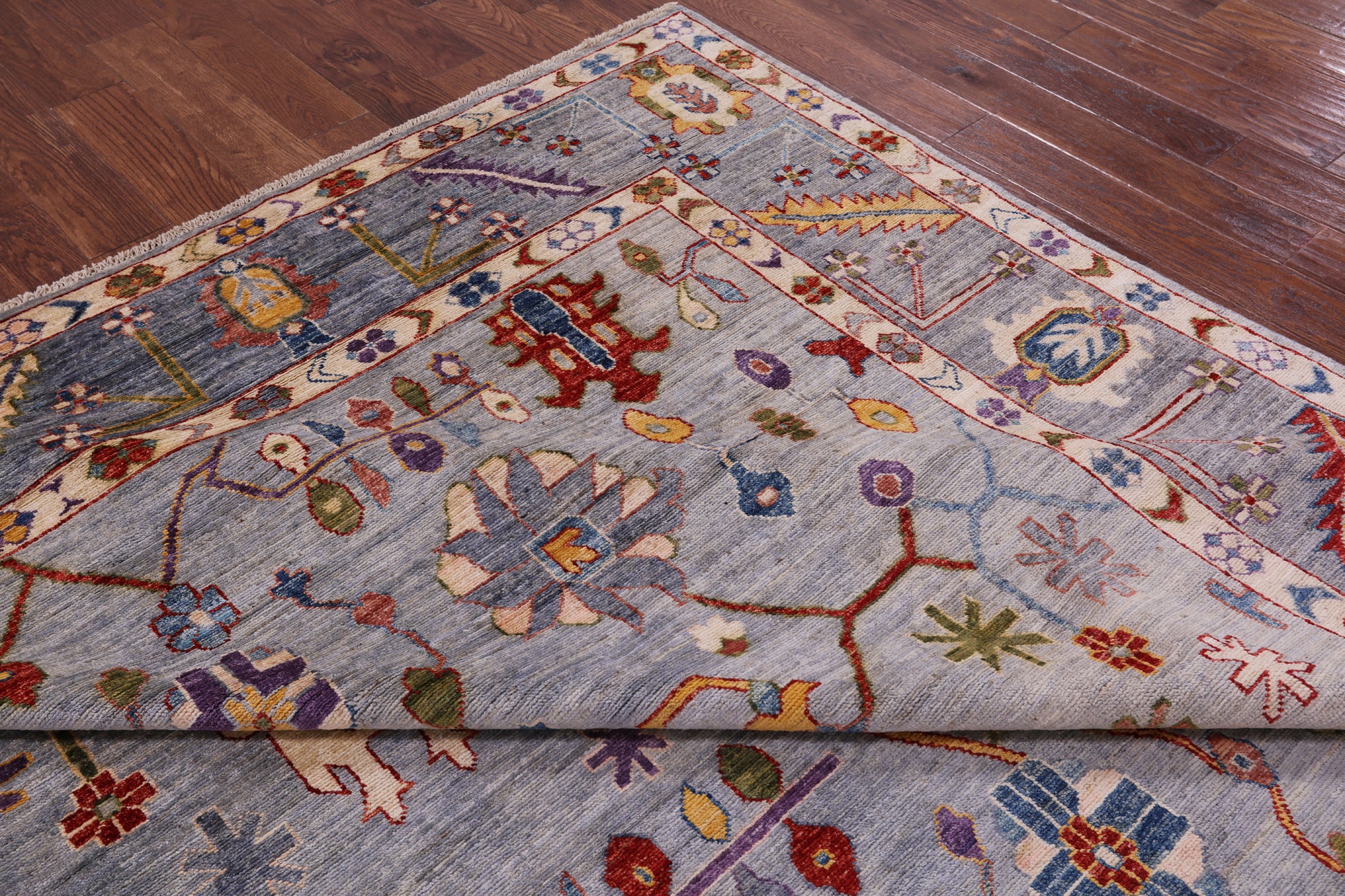 Turkish Oushak Handmade Wool Rug - 8' 10" X 11' 9" - Golden Nile