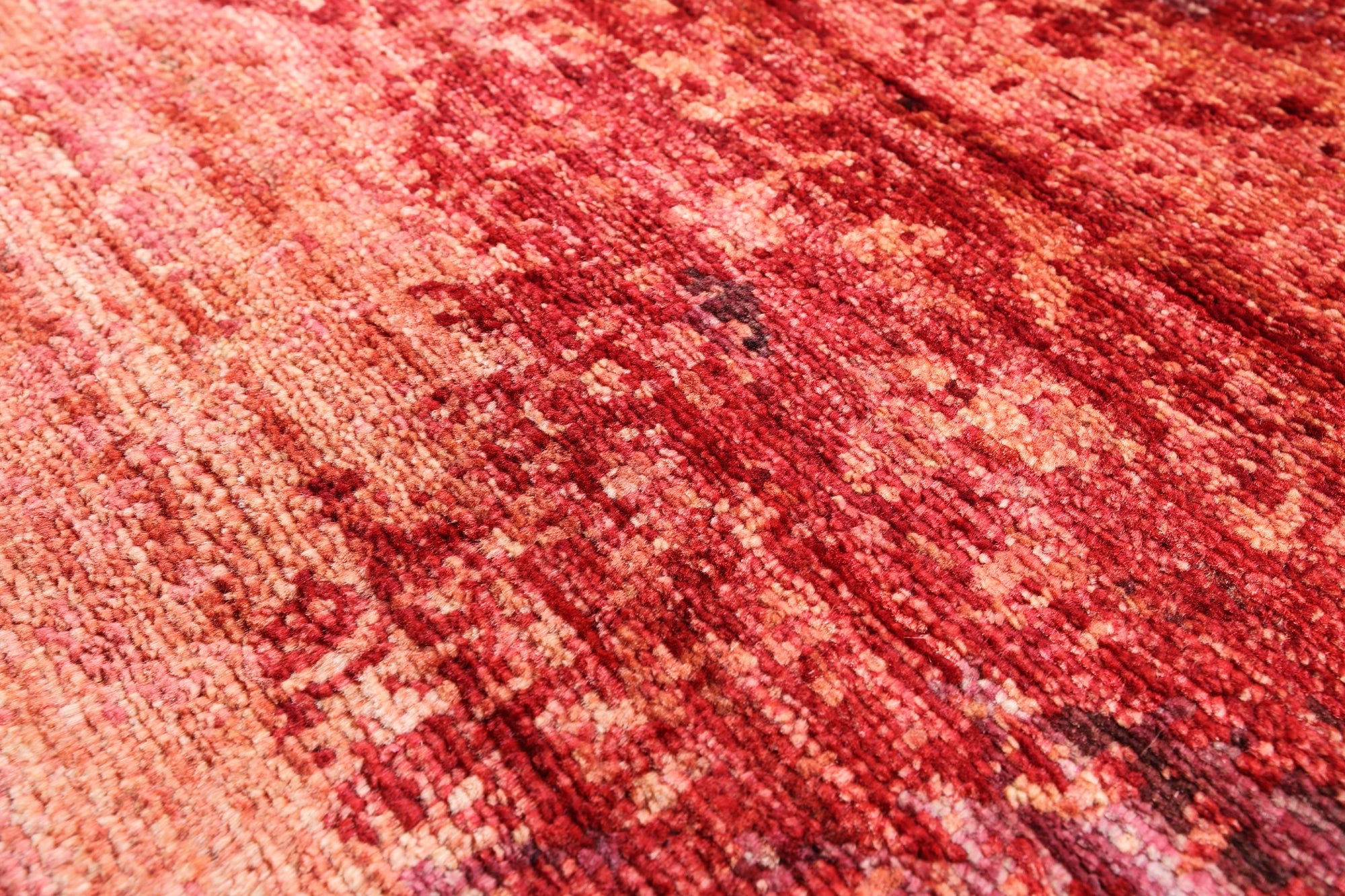 Asbtract Modern Mamluk Hand Knotted Wool Rug - 9' 9" X 12' 9" - Golden Nile
