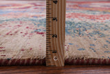 Abstract Modern Mamluk Hand Knotted Wool Rug - 8' 4" X 12' 6" - Golden Nile