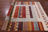 Tribal Persian Gabbeh Hand Knotted Wool Rug - 6' 6" X 9' 11" - Golden Nile