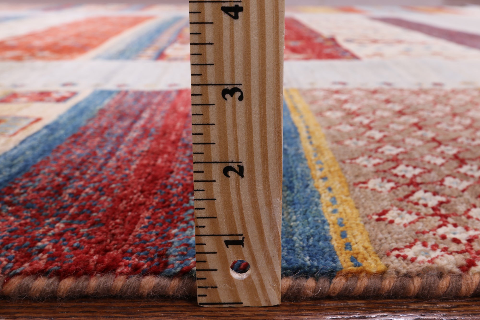 Tribal Persian Gabbeh Hand Knotted Wool Rug - 6' 6" X 9' 11" - Golden Nile