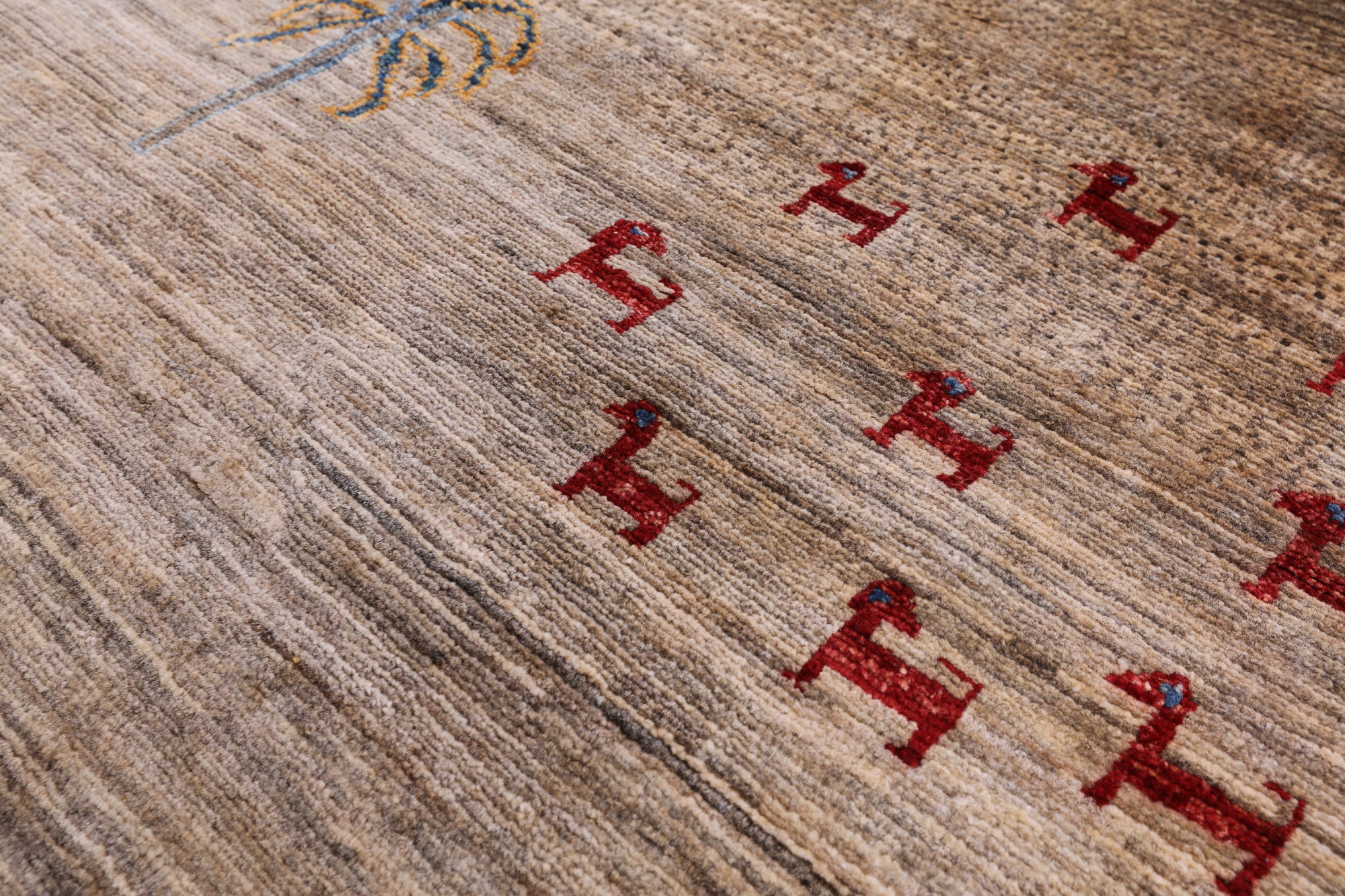 Persian Gabbeh Hand Knotted Wool Rug - 6' 7" X 9' 7" - Golden Nile