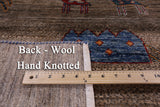 Persian Gabbeh Hand Knotted Wool Rug - 6' 7" X 9' 7" - Golden Nile