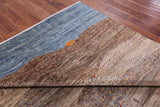 Persian Gabbeh Hand Knotted Wool Rug - 6' 7" X 9' 7" - Golden Nile