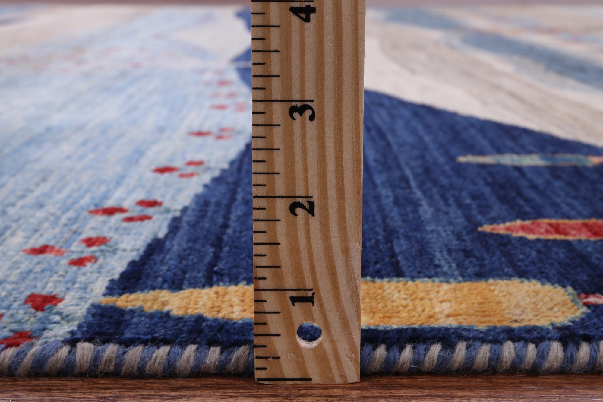 Tribal Persian Gabbeh Hand Knotted Wool Rug - 8' 0" X 9' 9" - Golden Nile