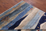 Tribal Persian Gabbeh Hand Knotted Wool Rug - 8' 0" X 9' 9" - Golden Nile