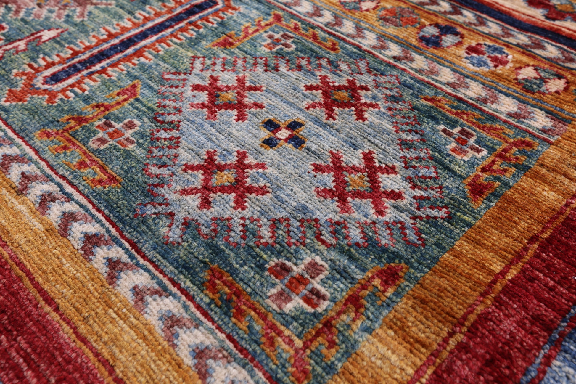 Tribal Persian Gabbeh Hand Knotted Wool Rug - 5' 7" X 7' 10" - Golden Nile
