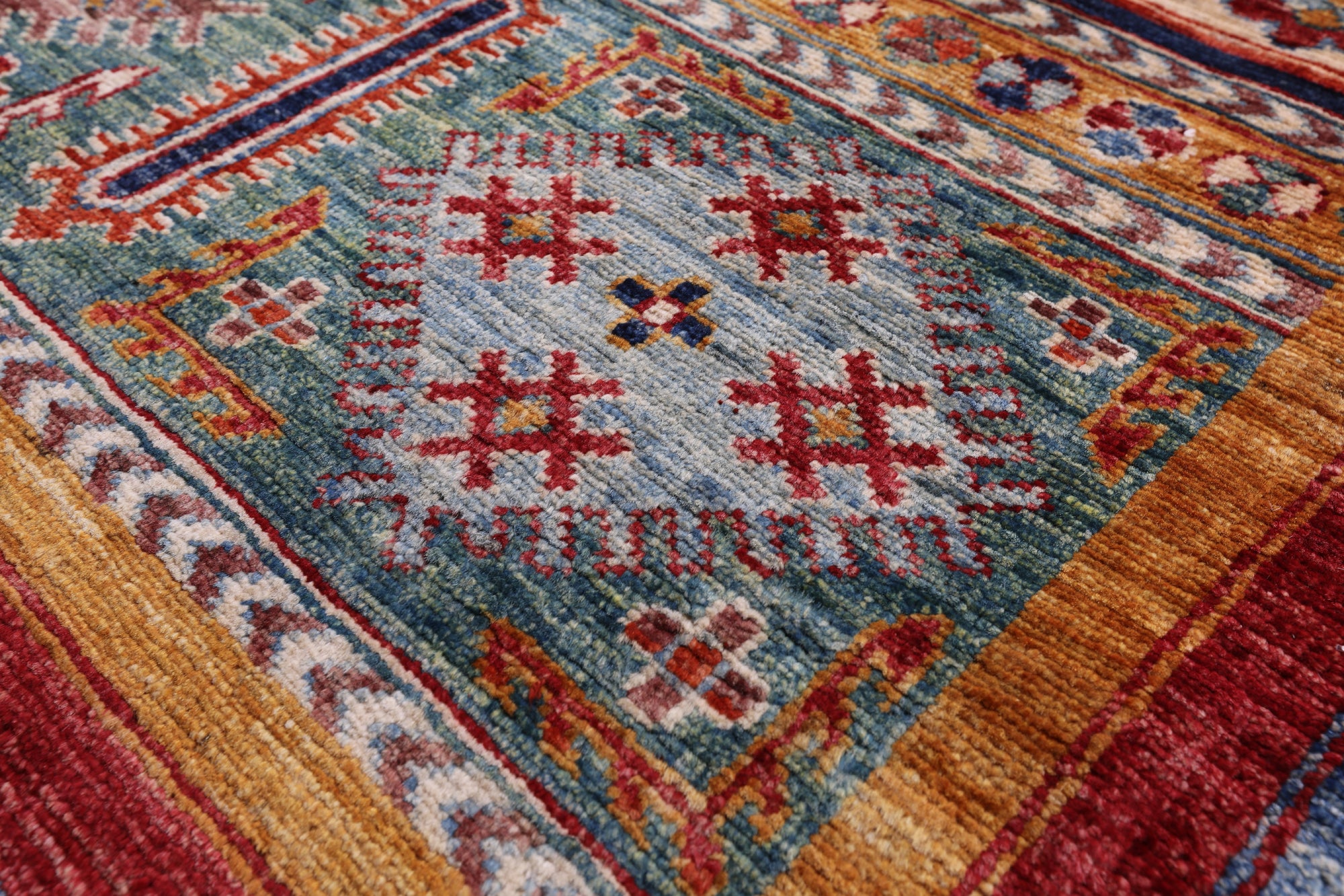 Tribal Persian Gabbeh Hand Knotted Wool Rug - 5' 7" X 7' 10" - Golden Nile