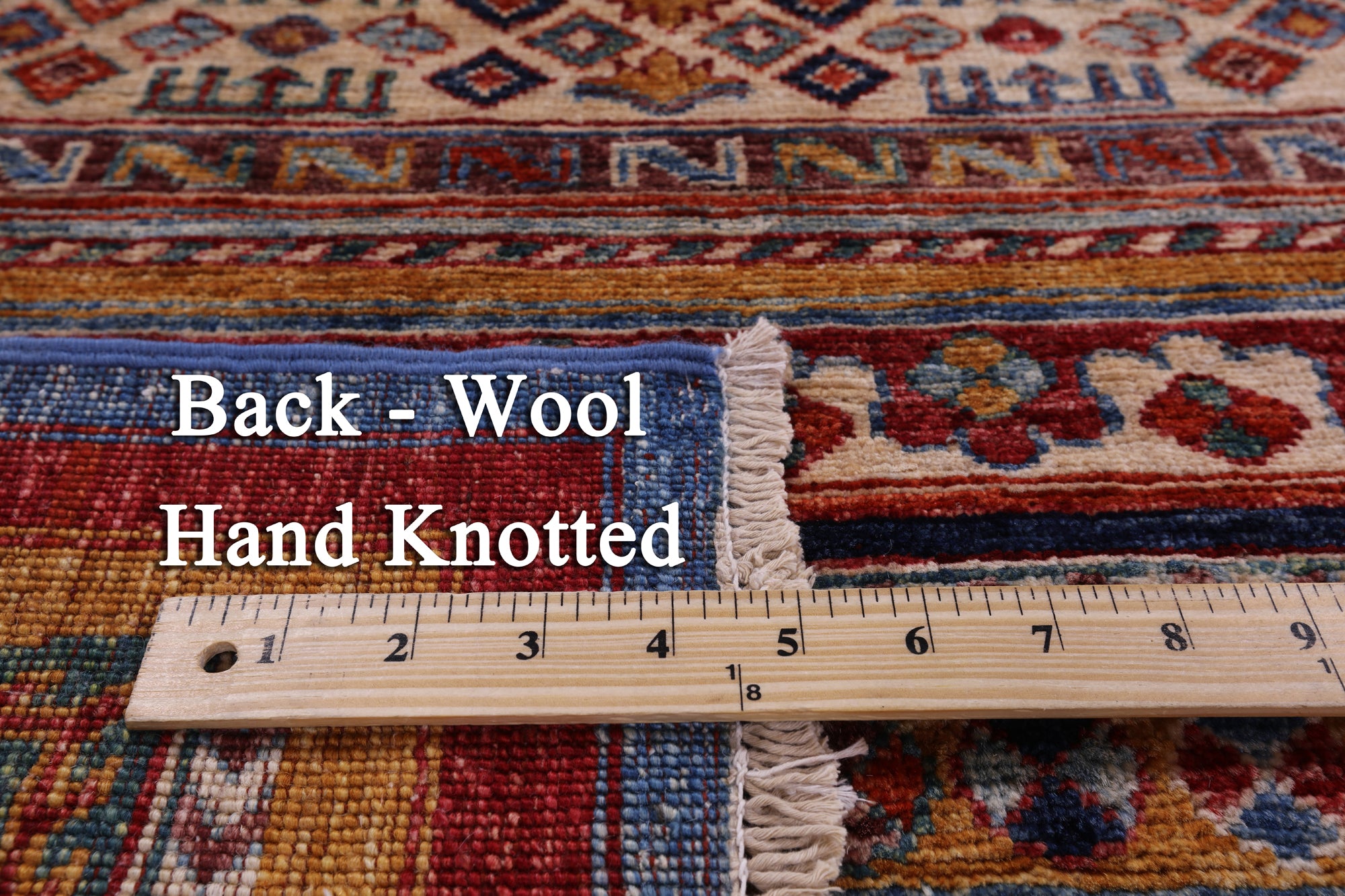 Tribal Persian Gabbeh Hand Knotted Wool Rug - 5' 7" X 7' 10" - Golden Nile