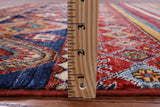 Khorjin Persian Gabbeh Hand Knotted Wool Rug - 4' 0" X 5' 10" - Golden Nile