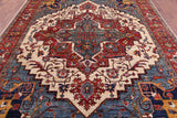 Persian Fine Serapi Hand Knotted Wool Rug - 8' 11" X 11' 8" - Golden Nile