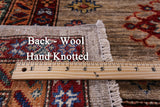 Super Kazak Hand Knotted Wool Rug - 9' 2" X 11' 11" - Golden Nile