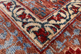 Geometric Persian Mamluk Hand Knotted Wool Rug - 8' 4" X 10' 1" - Golden Nile