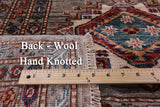 Super Kazak Hand Knotted Wool Rug - 8' 10" X 12' 0" - Golden Nile